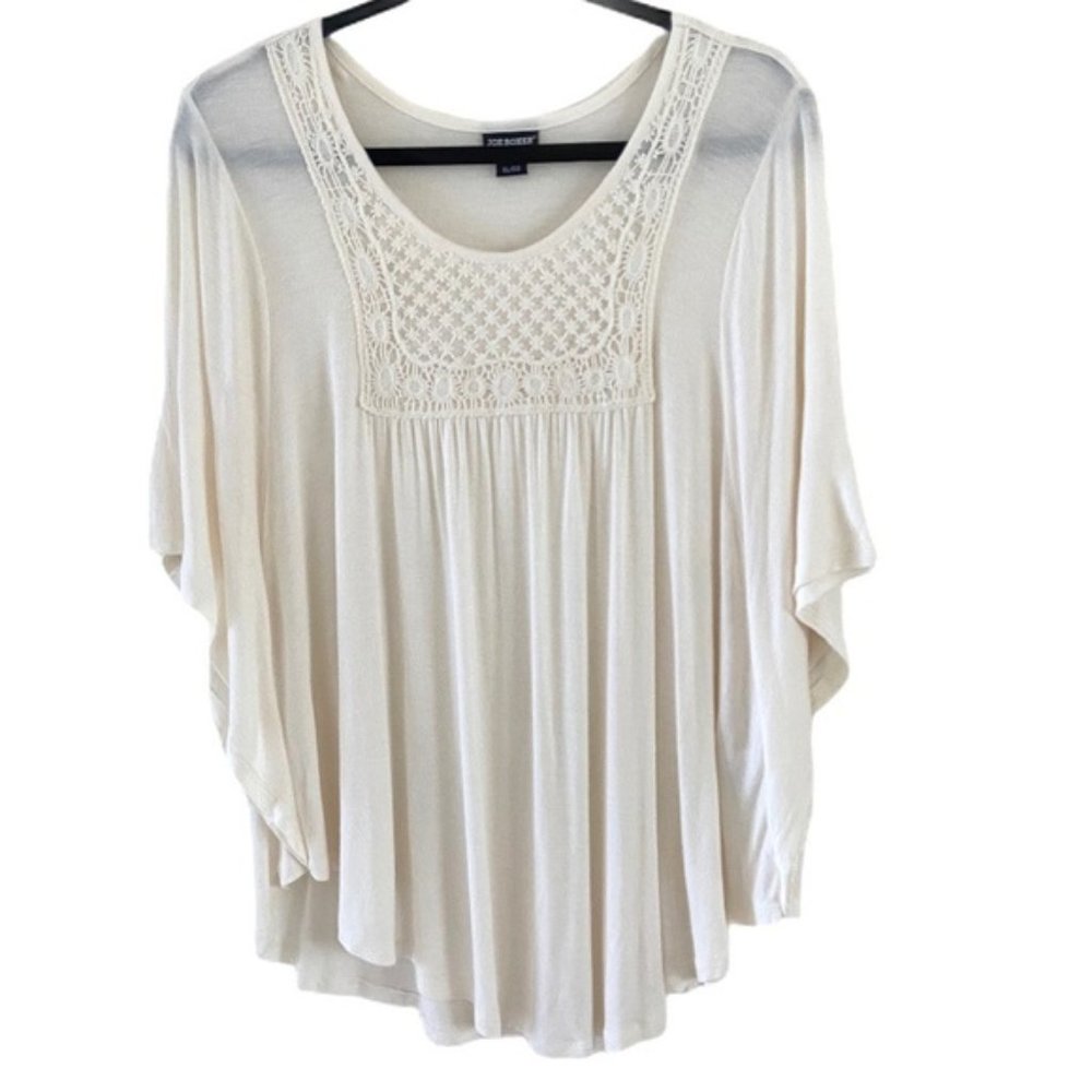 Joe Boxer Crochet Batwing Top Size XL